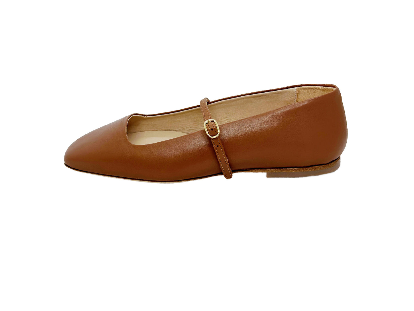 Hilda Mary Jane Ballet flats - Cognac