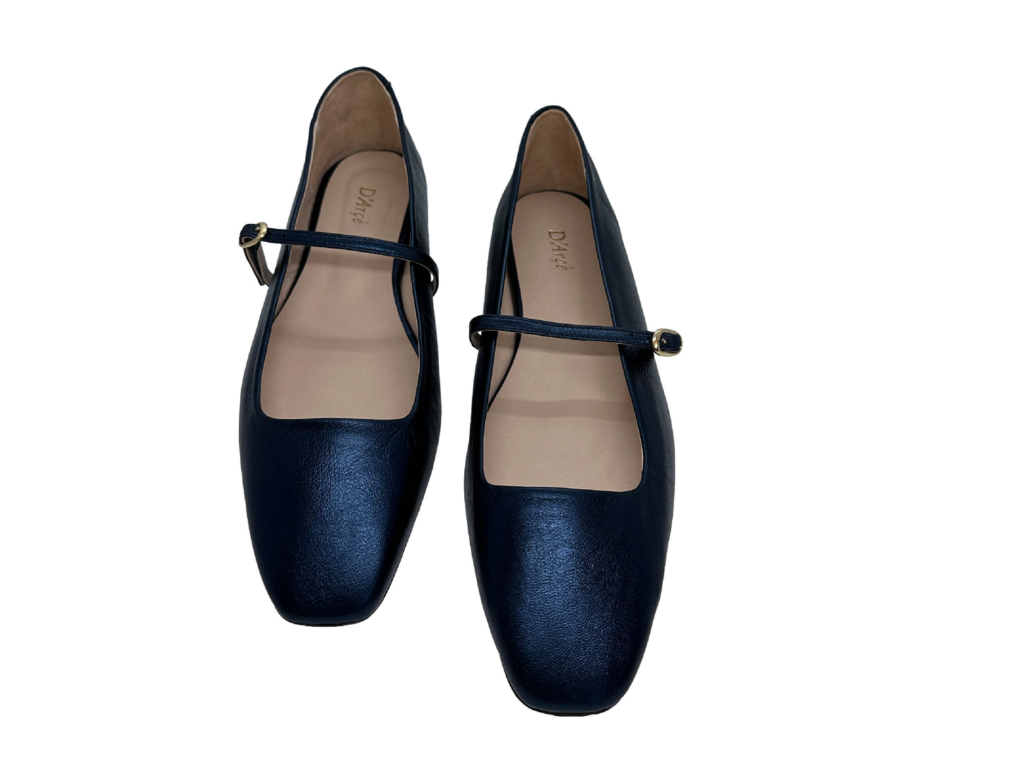 Hilda Mary Jane Ballet flats - Metallic Navy Blue