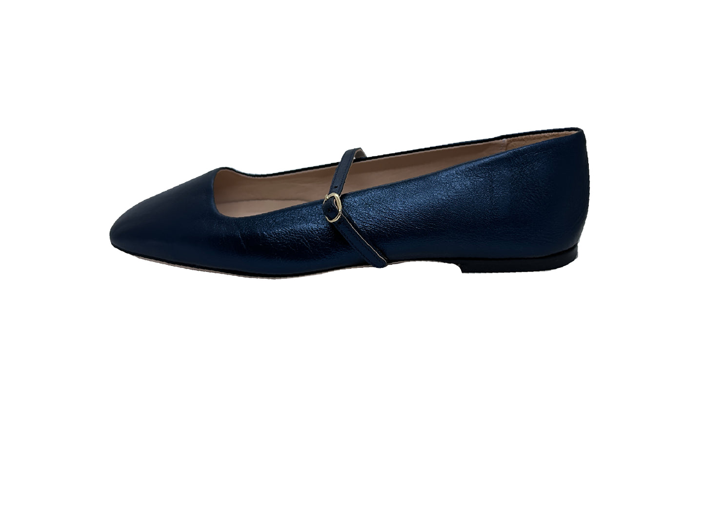 Hilda Mary Jane Ballet flats - Metallic Navy Blue