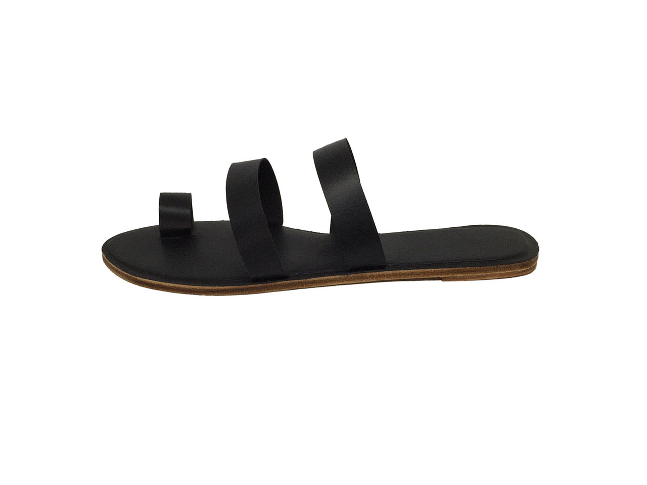 Trompe L'Oeil Women's Leather Slides