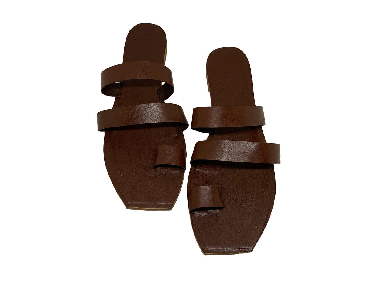 Trompe L'Oeil Women's Leather Slides